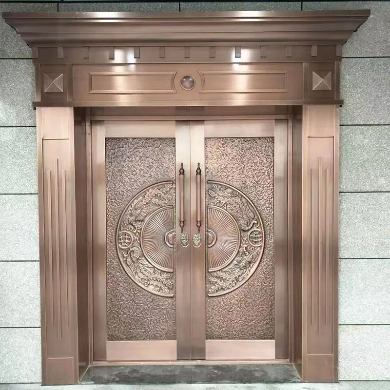 High-End Entry Copper Door