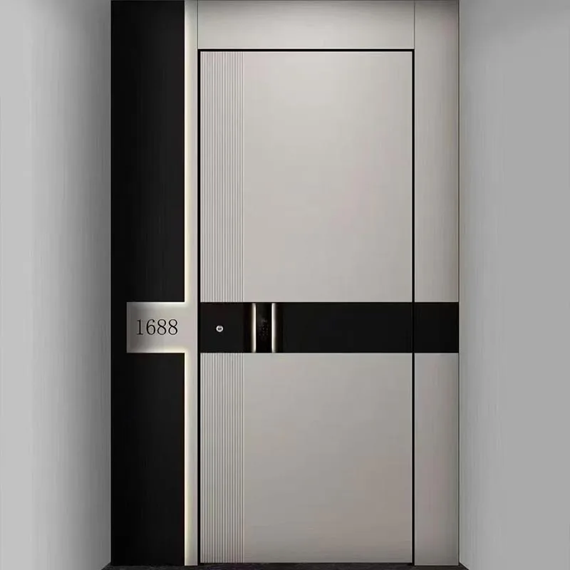 Schalldichte, wärmeisolierte Aluminiumgusstür – malerisches Design