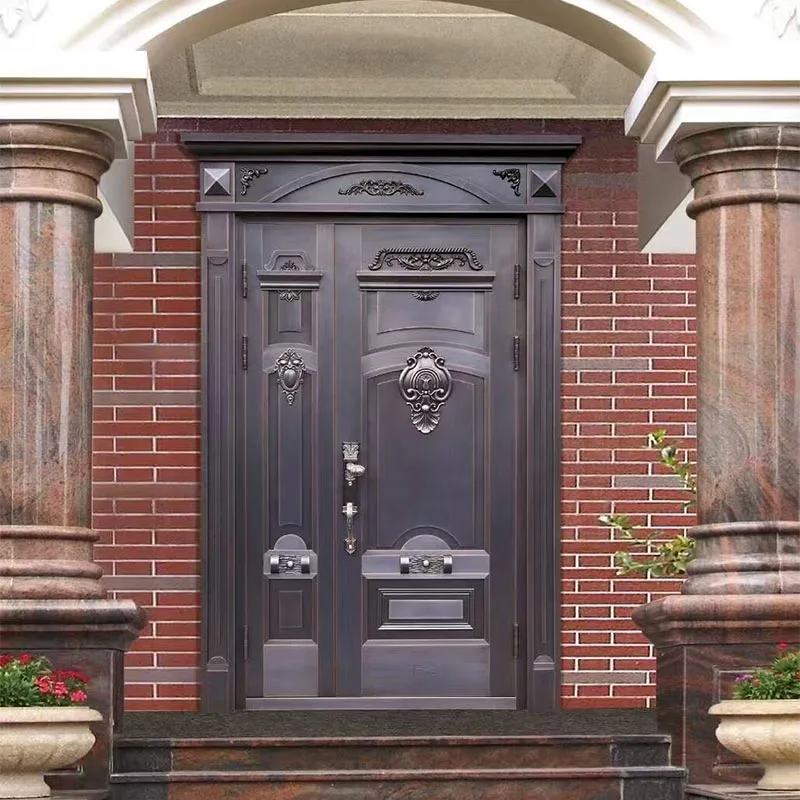 Villa-Mutter-Sohn-Eingangstür aus Kupfer